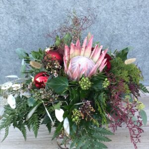 Boho Weihnachtsstrauss rot